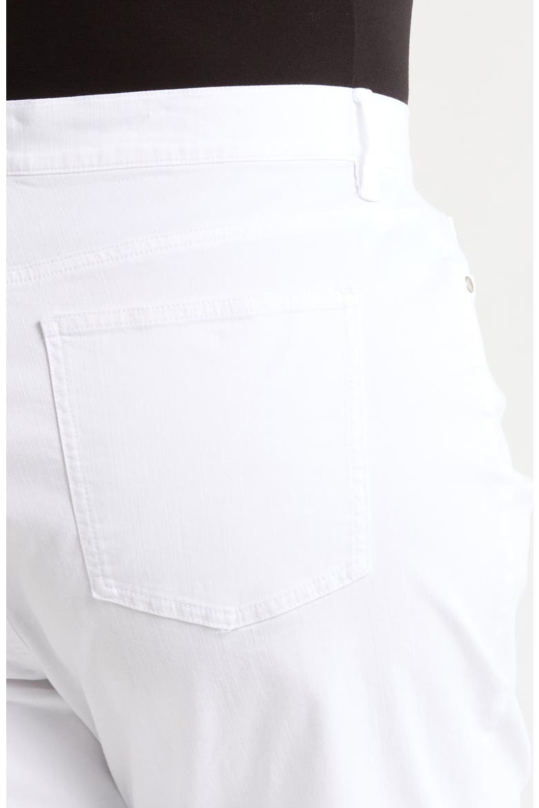 Ankle Kick Flare Leg Jeans, Alternate, color, WHITE