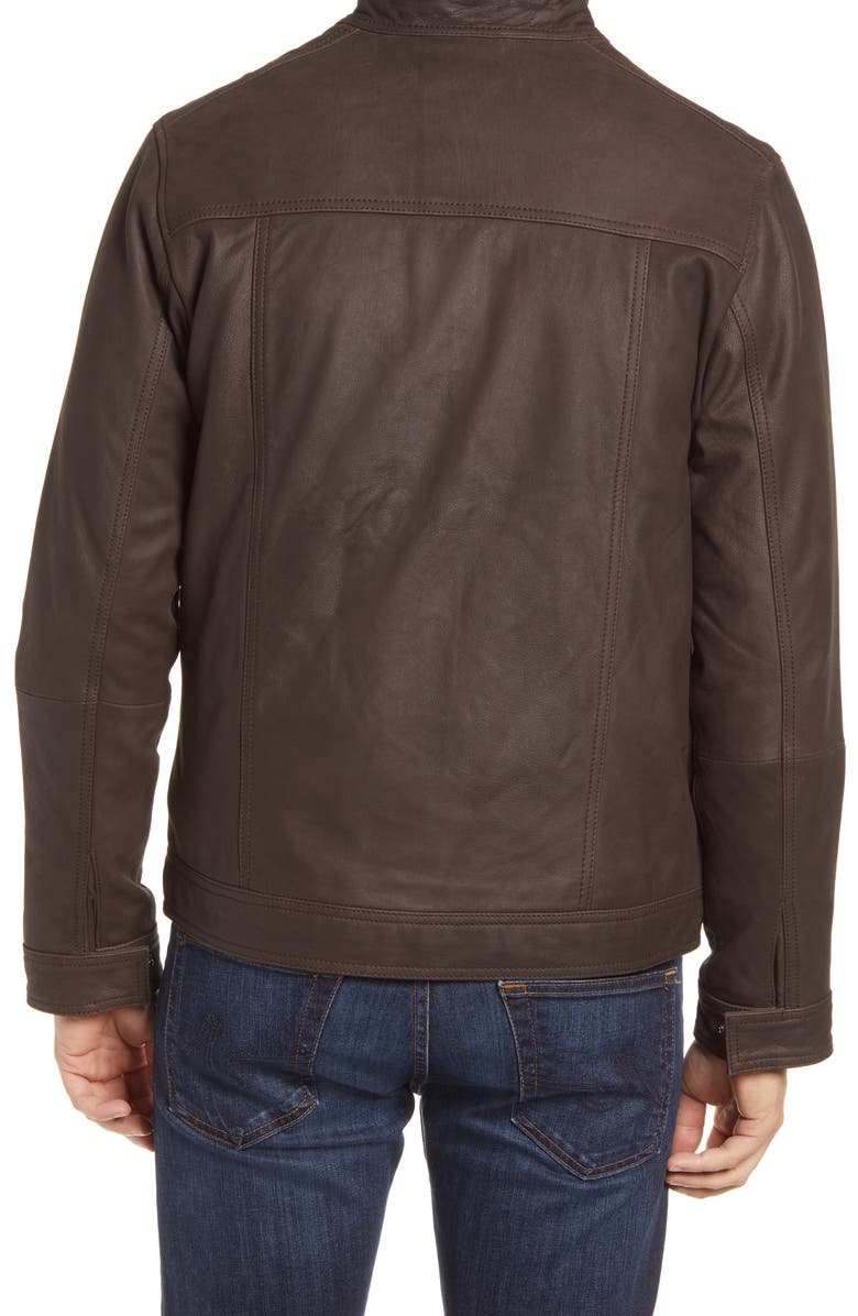 Rodd & Gunn Westhaven Distressed Leather Bomber Jacket, Alternate, color, 