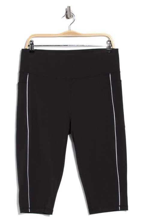 Perform High Waist Piped Capri Leggings