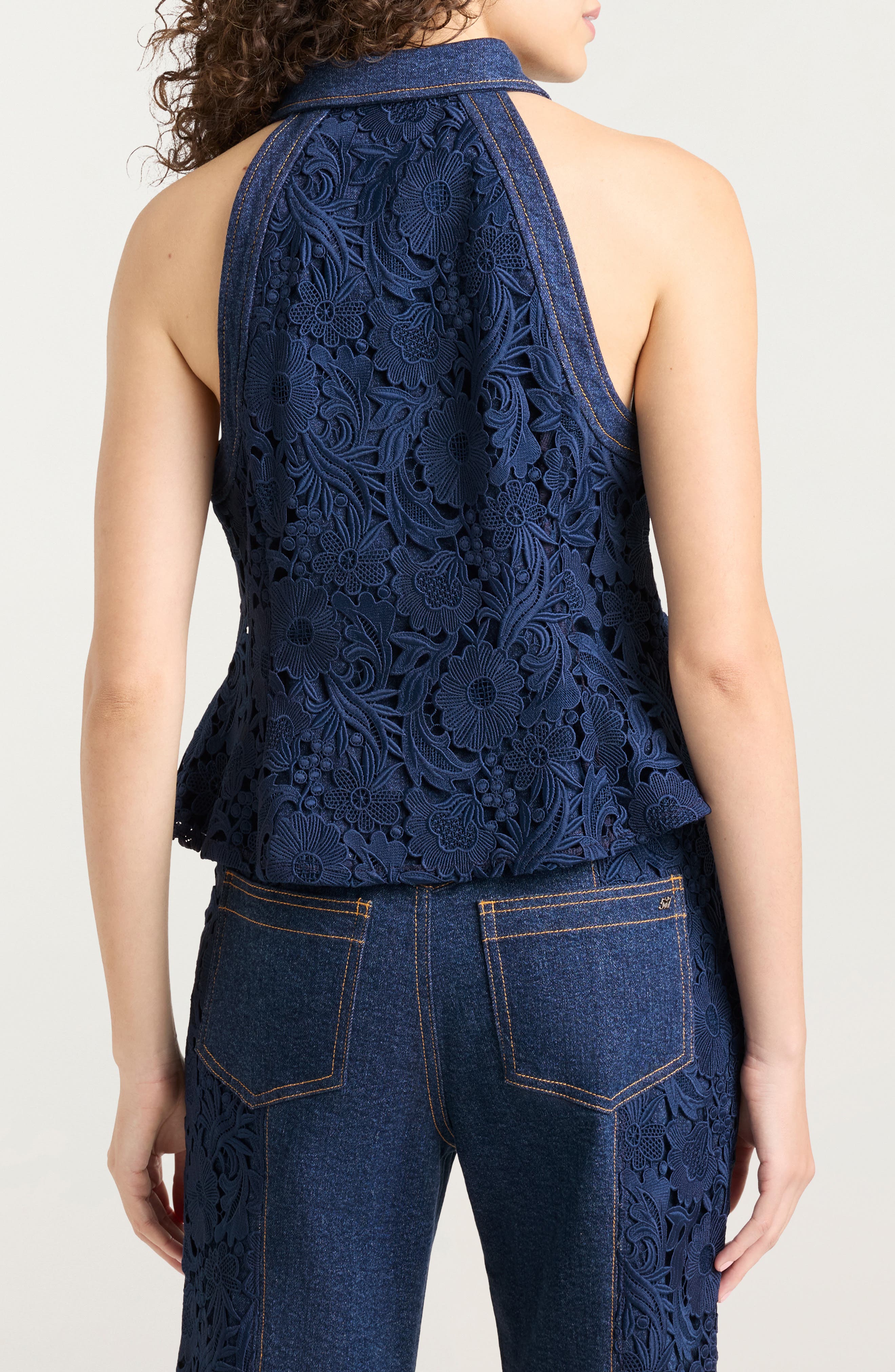 Ronin Lace & Denim Top - image 2