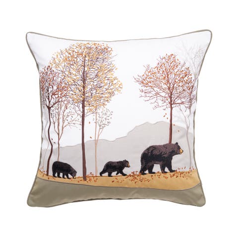 Woodland Bear Indoor/Outdoor Pillow