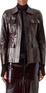 Akris Kimia Lacquered Leather Jacket