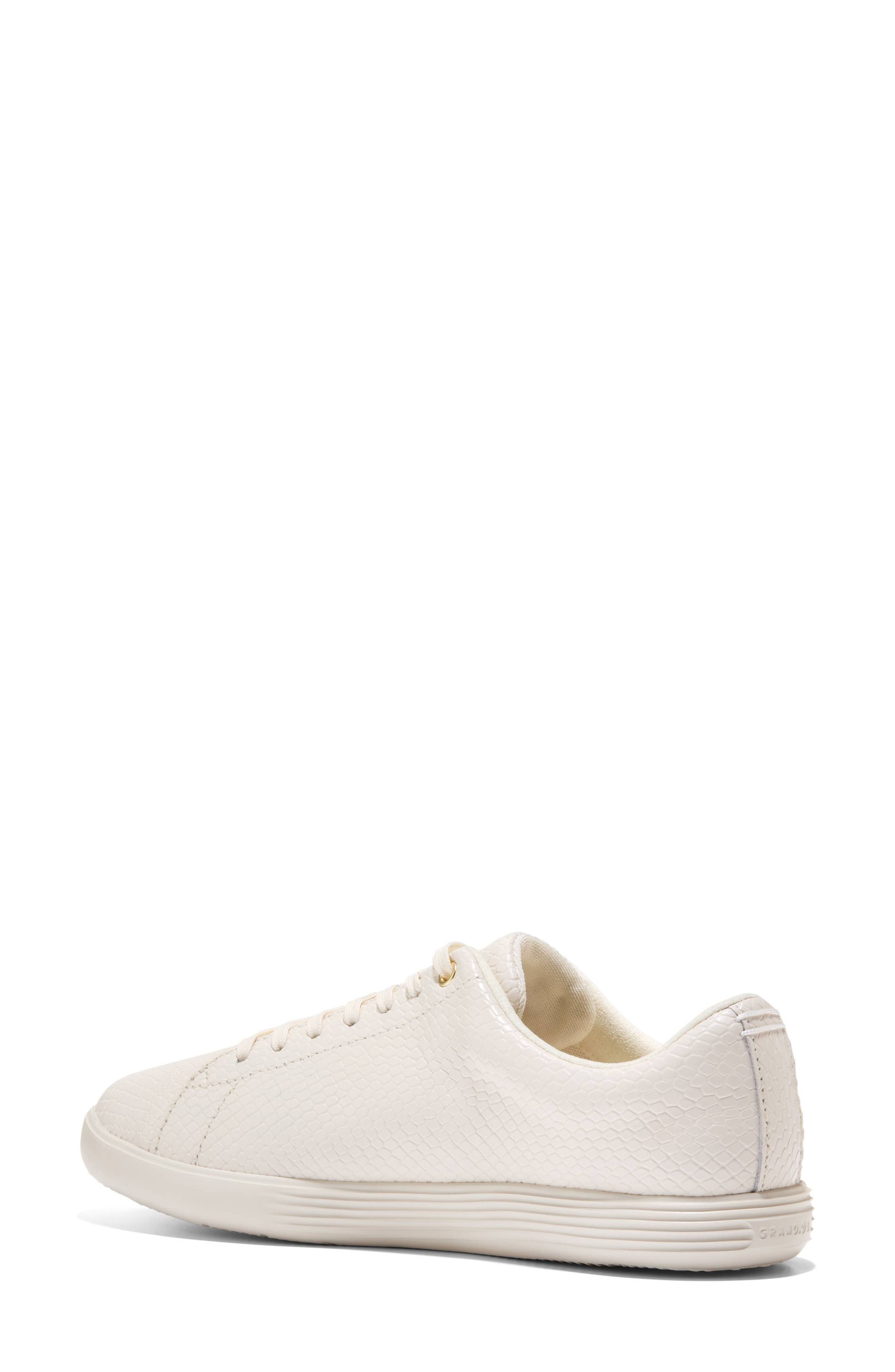 Cole Haan Grand Crosscourt II Snakeskin Texture Sneaker, Alternate, color, Powder Snk Print Leather