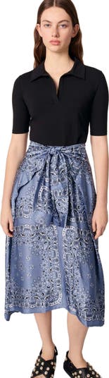maje Layered-effect patterned dress | Nordstrom maje Layered-effect patterned dress | Nordstrom