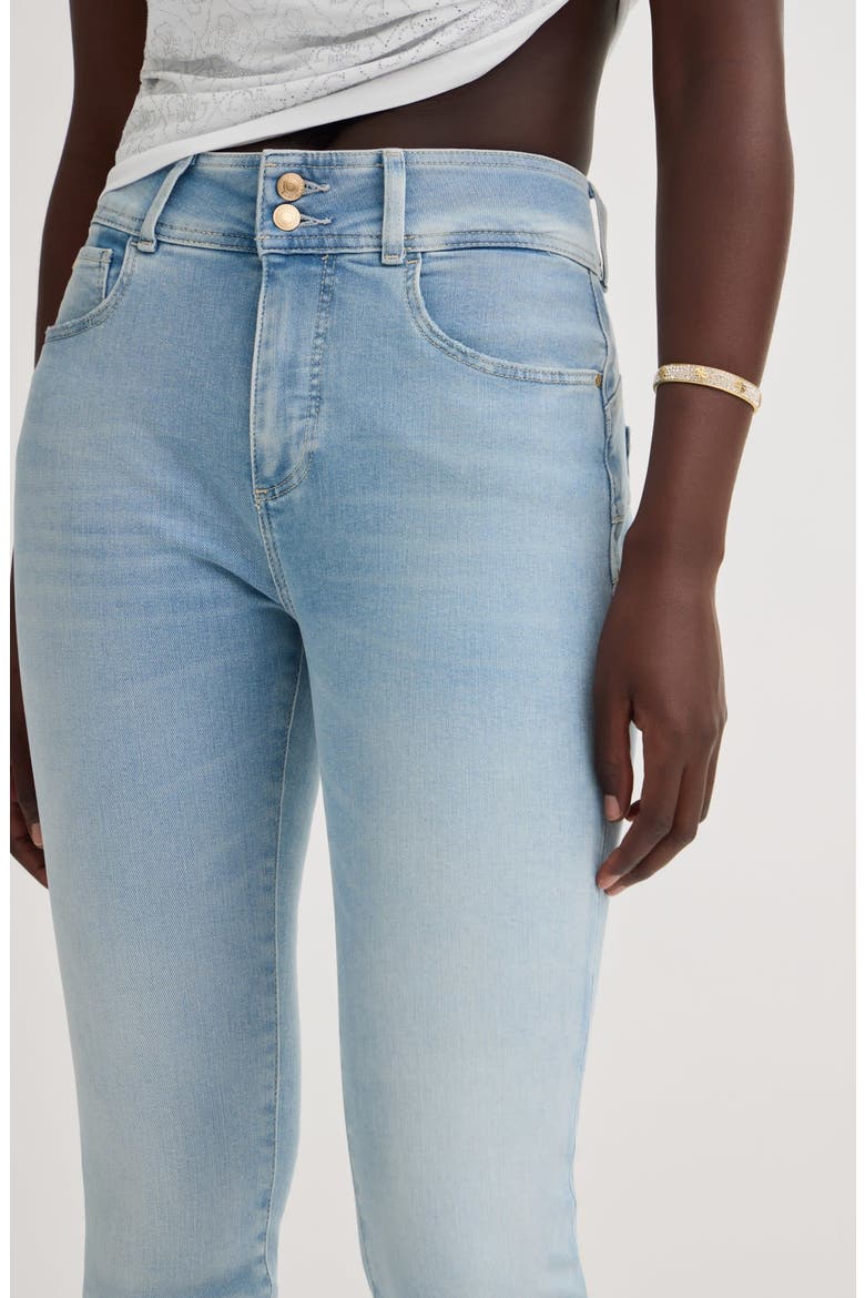 Shape Up High Waist Ankle Skinny Jeans, Alternate, color, RWAT-OPEN
