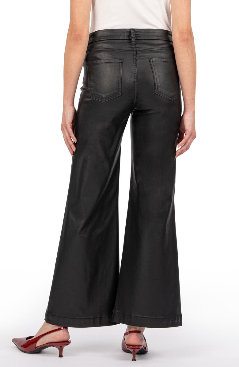 KUT from the Kloth Meg Fab Ab Coated High Waist Ankle Wide Leg Jeans, Alternate, color,