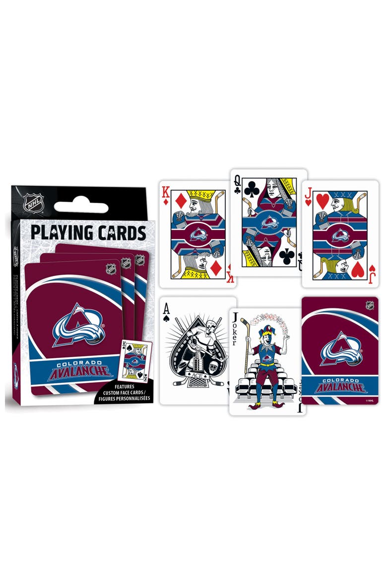 Colorado Avalanche Playing Cards, Alternate, color, Multicolor
