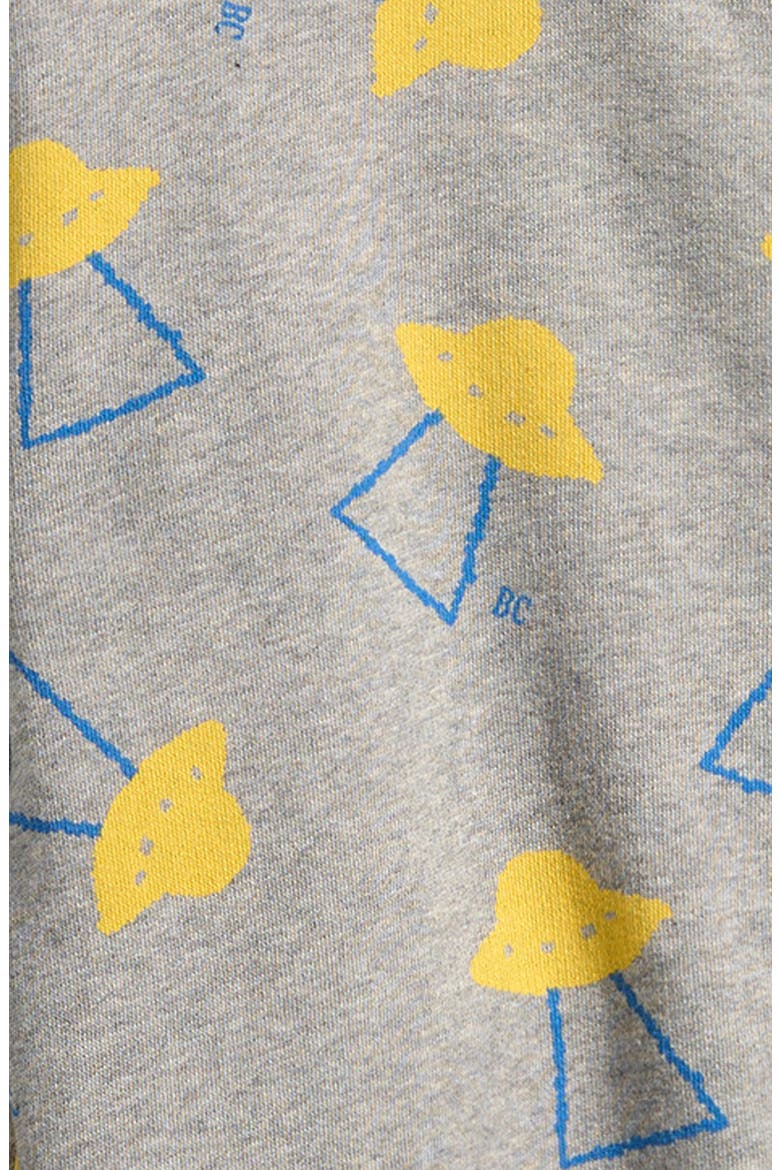 Kids' Pixel Abduction Organic Cotton Hoodie, Alternate, color, LIGHT HEATHER GREY