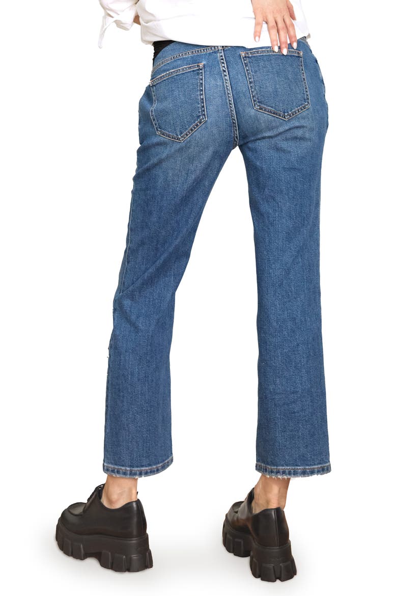 The Over The Bump Straight Maternity Jeans, Alternate, color, INDIGO