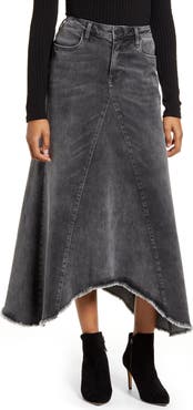 Wash Lab Denim Long Denim Skirt