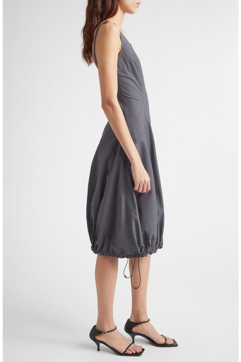 Technical Tailored Balloon Dress, Alternate, color, GREY