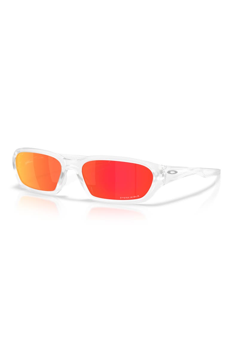 Gender Inclusive Terraforma 58mm Rectangle Sunglasses, Alternate, color, MATTE CLEAR / PRIZM RUBY