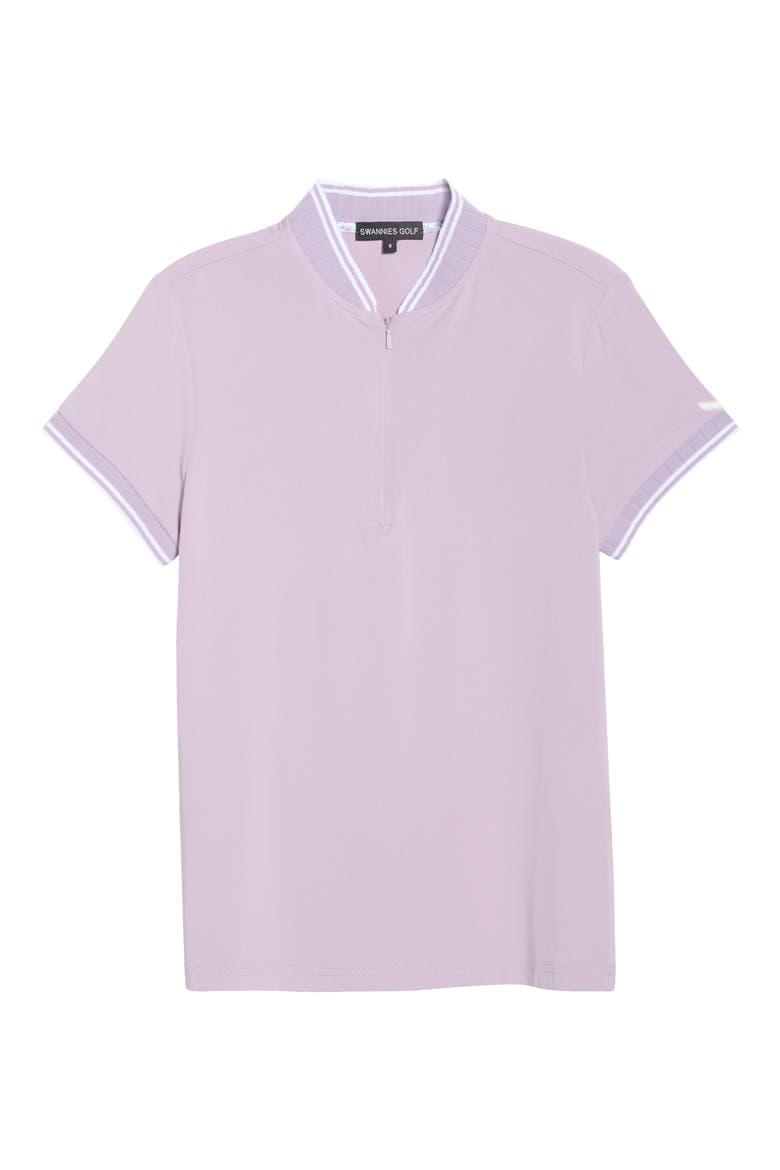 Tara Half Zip Top, Alternate, color, LAVENDER FROST