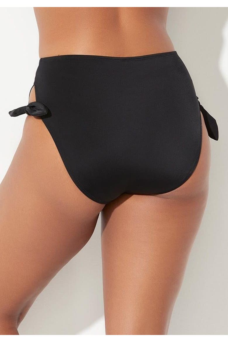 Bow High Waist Brief, Alternate, color, White Black Polka Dot
