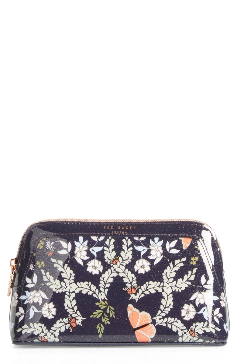 Ted Baker London Lennita- Kyoto Gardens Cosmetics Bag, Main, color,