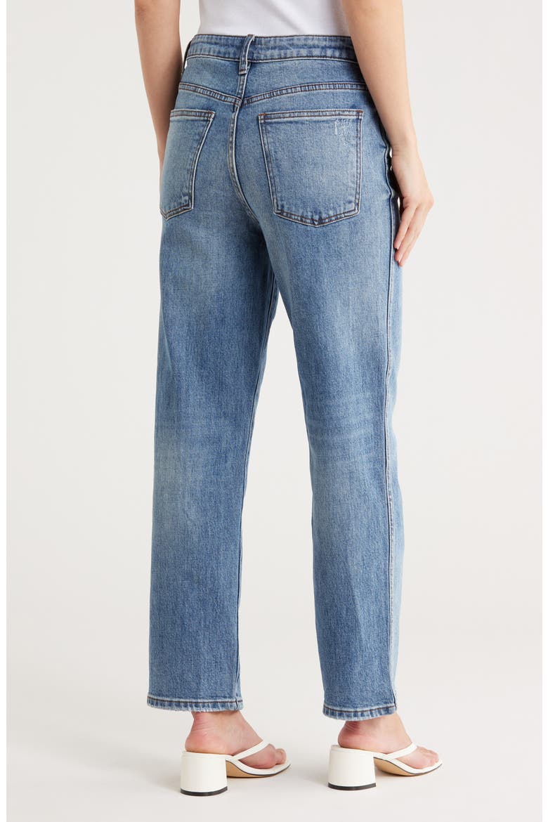 Melissa High Waist Ankle Relaxed Straight Leg Jeans, Alternate, color, CALMER