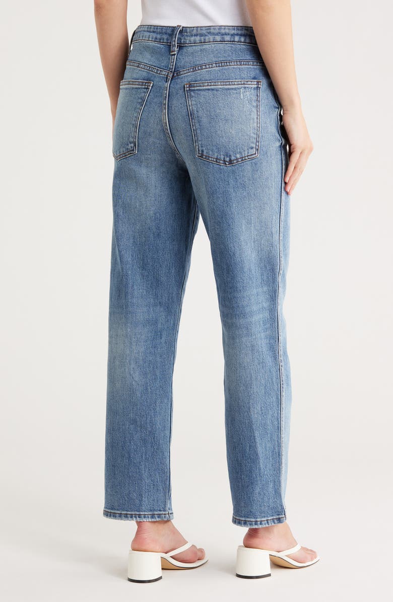 KUT from the Kloth Melissa High Waist Ankle Relaxed Straight Leg Jeans, Alternate, color, Calmer