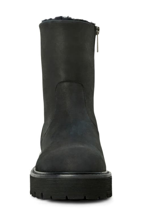 Aquatalia Eloise Genuine Shearling Lined Bootie In Black
