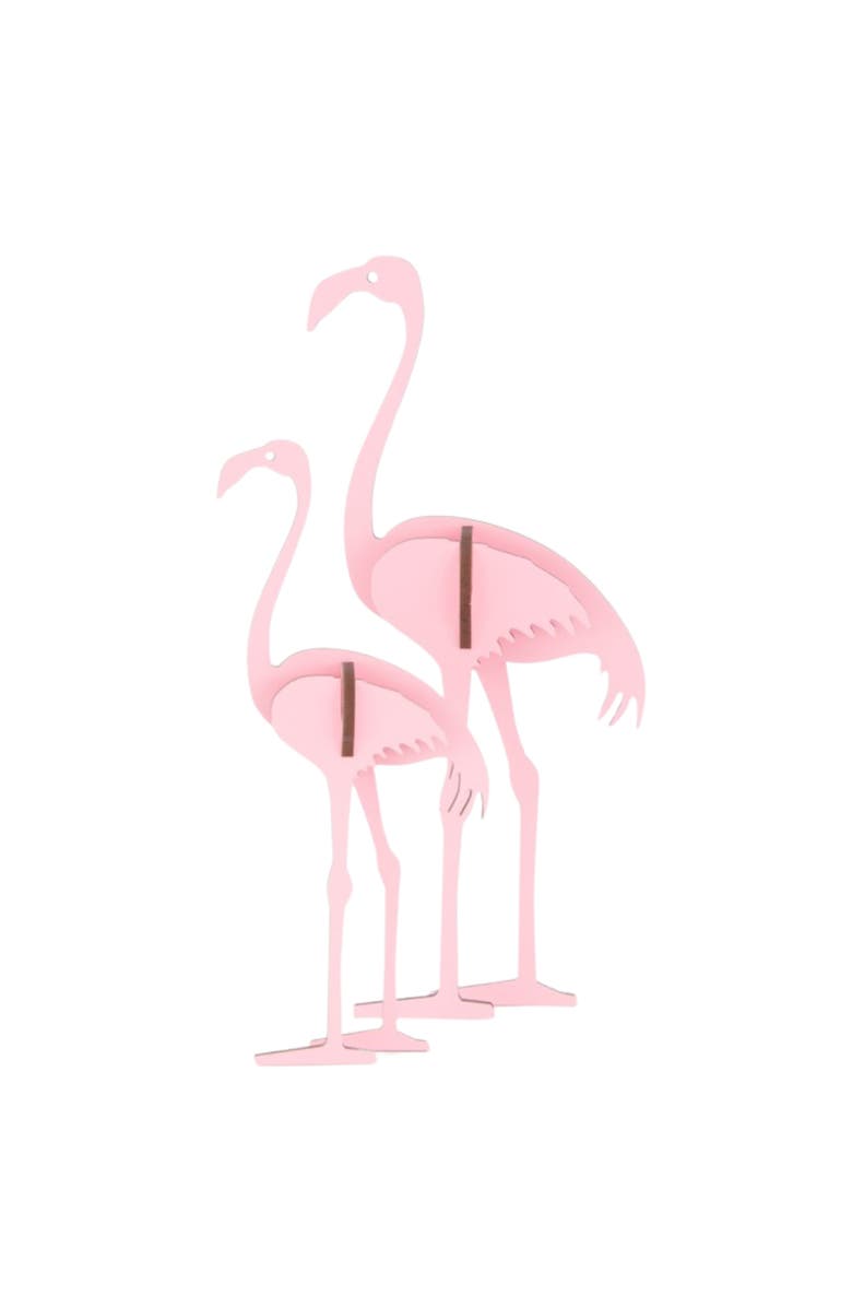 Little & Wood Woodlet Flamingo, 3D Wooden Kit Set, Ages 6+, Alternate, color, 