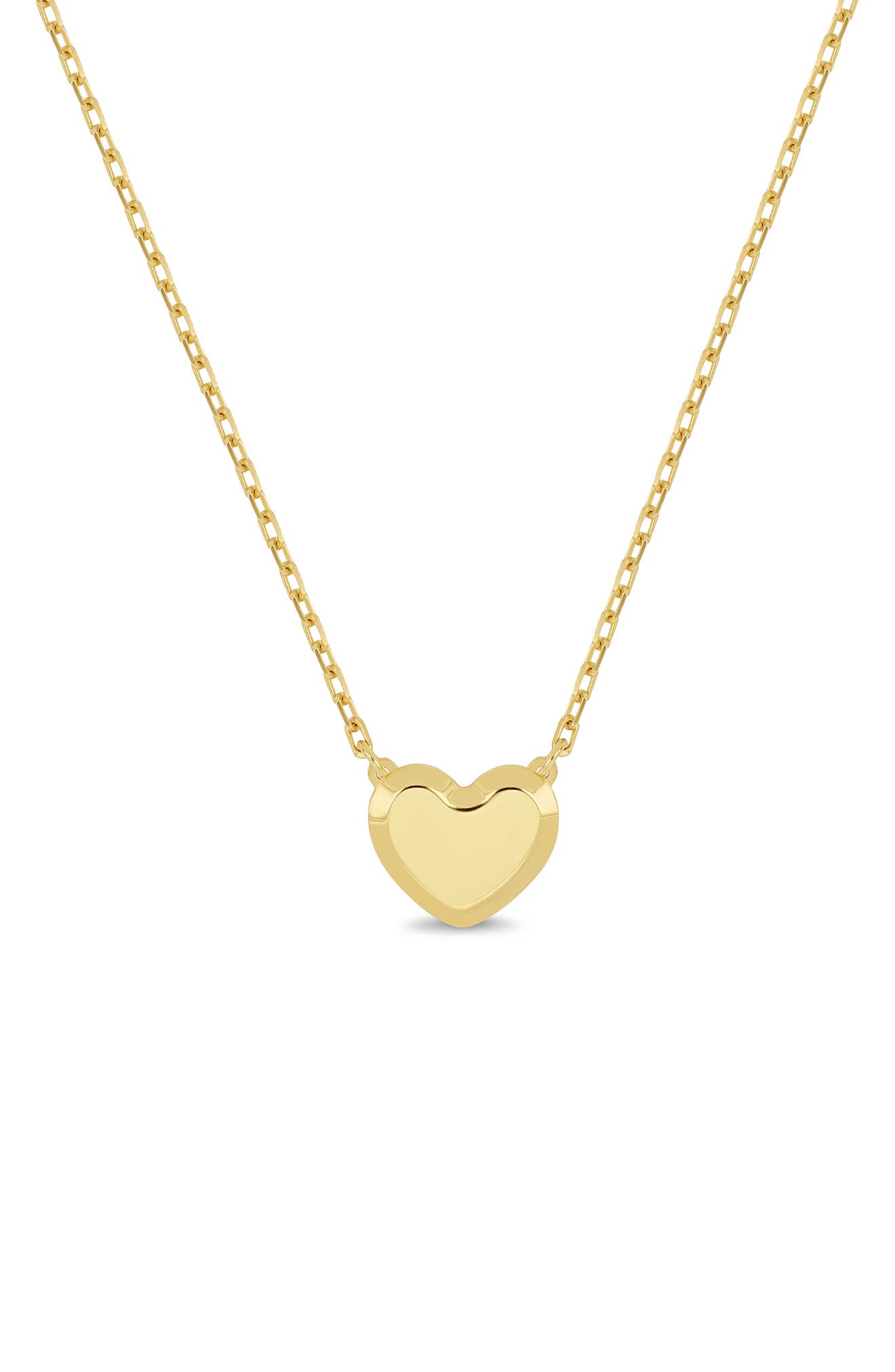 14k Gold Heart Pendant Necklace