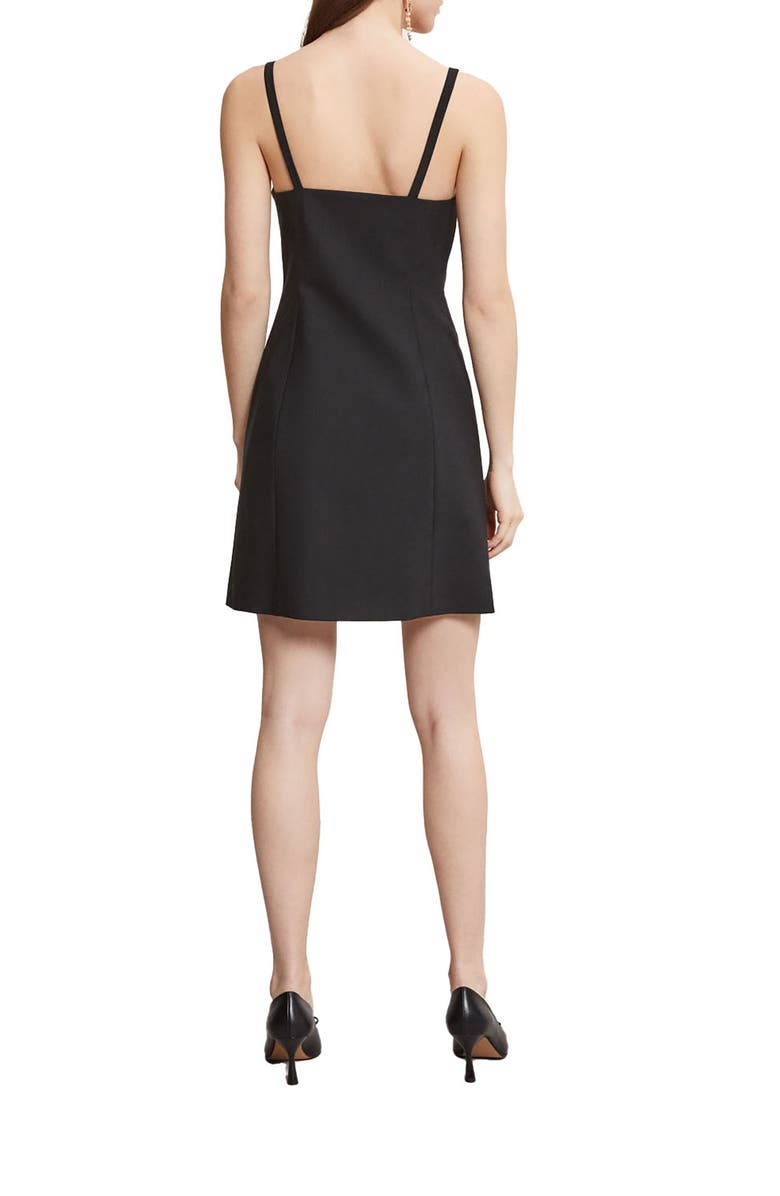 ottod'Ame Short Dress With Buttons, Alternate, color, Black