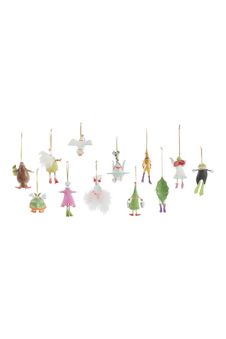 Patience Brewster 12 Days of Christmas Ornament Set, Alternate, color, MULTI