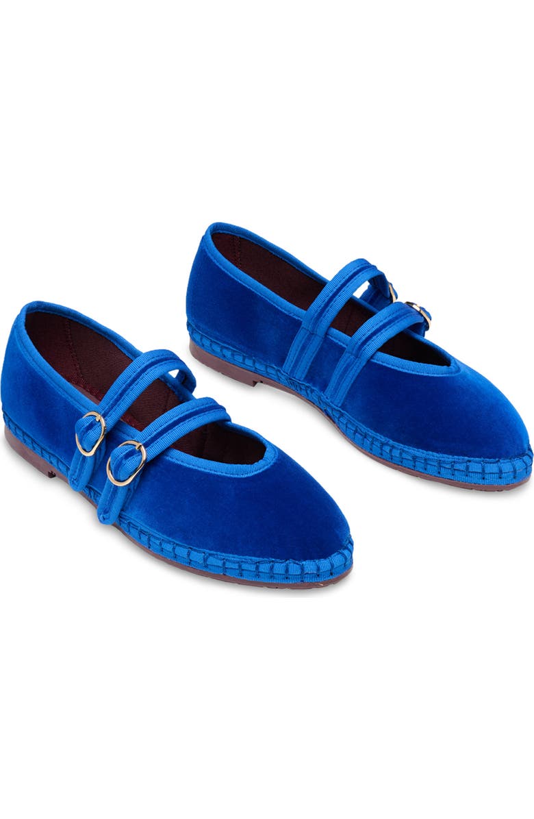 Flabelus Claire Mary Jane Flat, Main, color, Navy