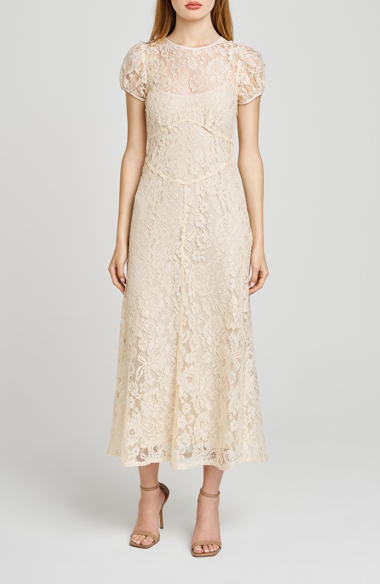 WAYF Clarity Lace Maxi Dress, Main, color, Manilla