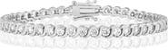 Sienna Vale Cubic Zirconia Wave Line Bracelet