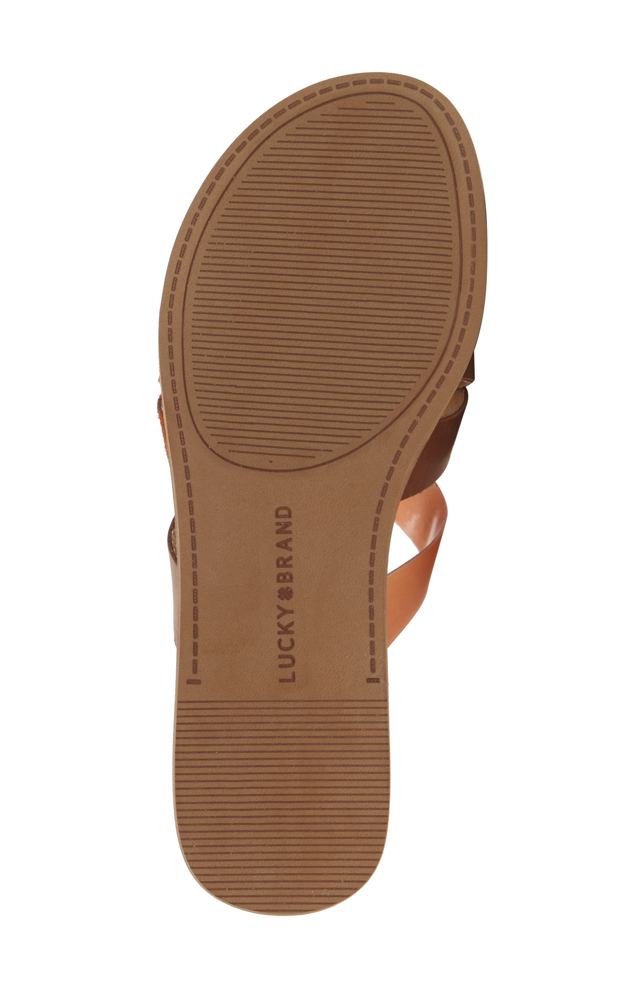 Hallisa Slide Sandal, Alternate, color, LATTE/ SUMAC LEATHER