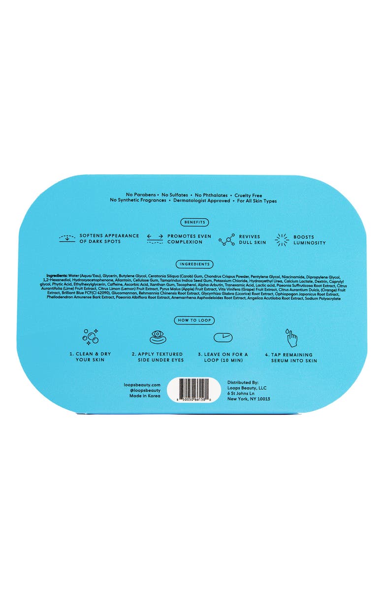 LOOPS Hyper Eyes 5-Pack Dark Circles Eye Masks, Alternate, color, Blue
