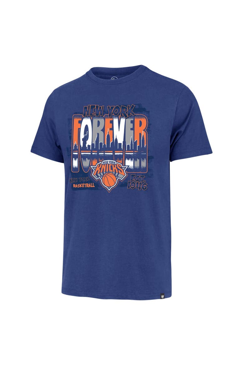 Men's '47 Blue New York Knicks Super Regional Franklin T-Shirt, Alternate, color, Blue