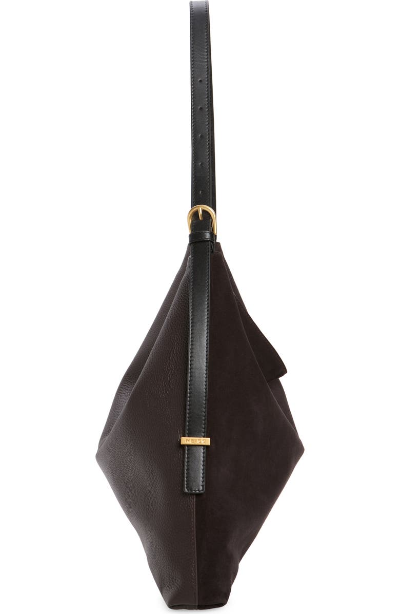Reiss Vigo Shoulder Bag, Alternate, color, Chocolate