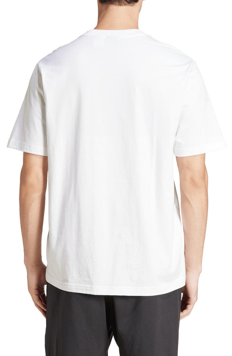 adidas Essentials Linear Jersey T-Shirt, Alternate, color, White/ Black