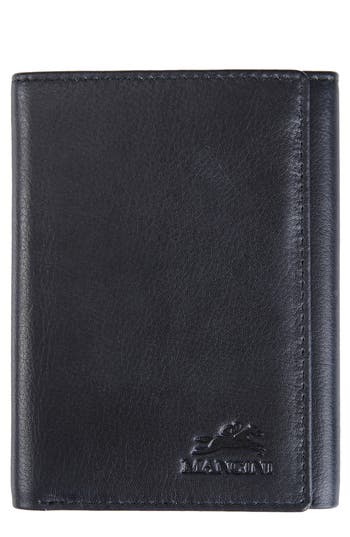 Mancini Rfid Trifold Wallet In Black