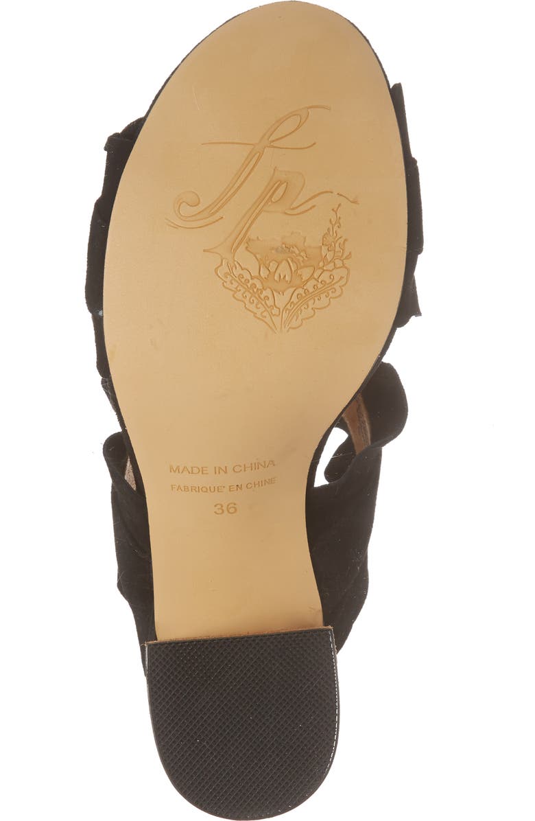 Free People Rosie Ruffle Slide Sandal, Alternate, color,