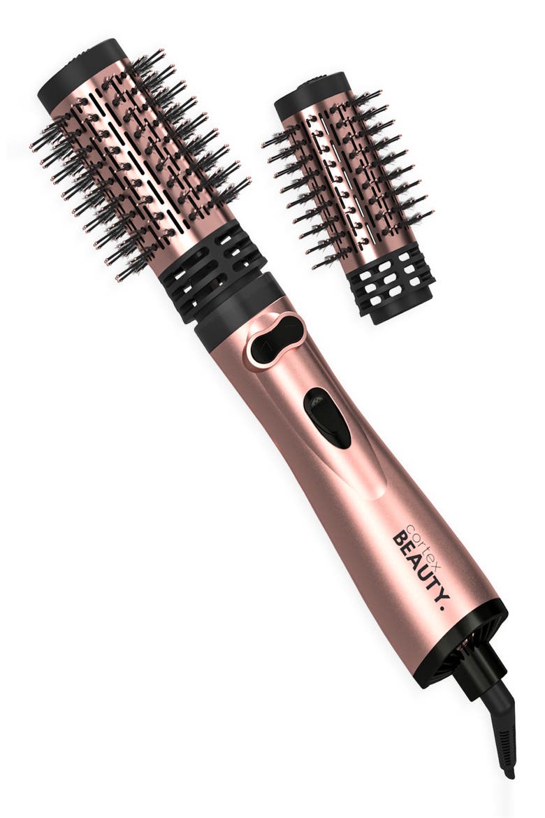 2-in-1 Revolving Hot Brush, Main, color, ROSEGOLD