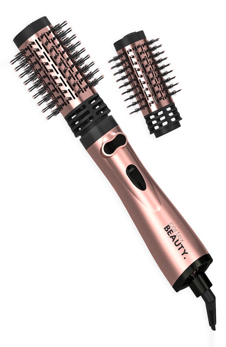 CORTEX BEAUTY 2-in-1 Revolving Hot Brush, Main, color, Rosegold