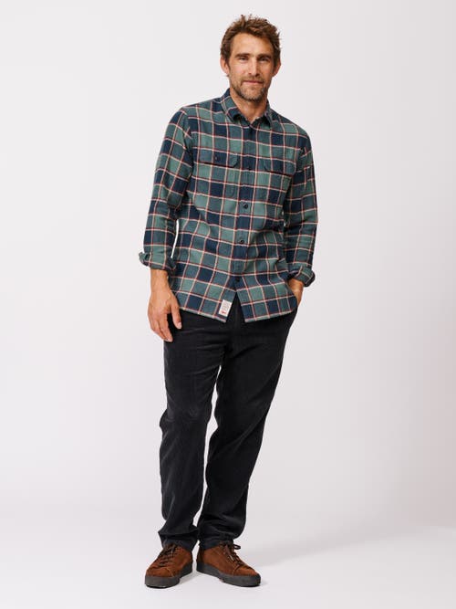 Aubin Crowle Button Up Flannel Shirt