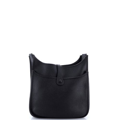Pre-owned Hermes  Hermes Evelyne Bag Gen Iii Clemence Pm In Black