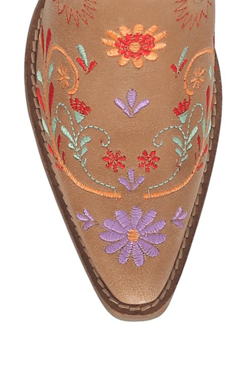 DINGO DINGO BEETLE JUICE EMBROIDERED LEATHER BOOT