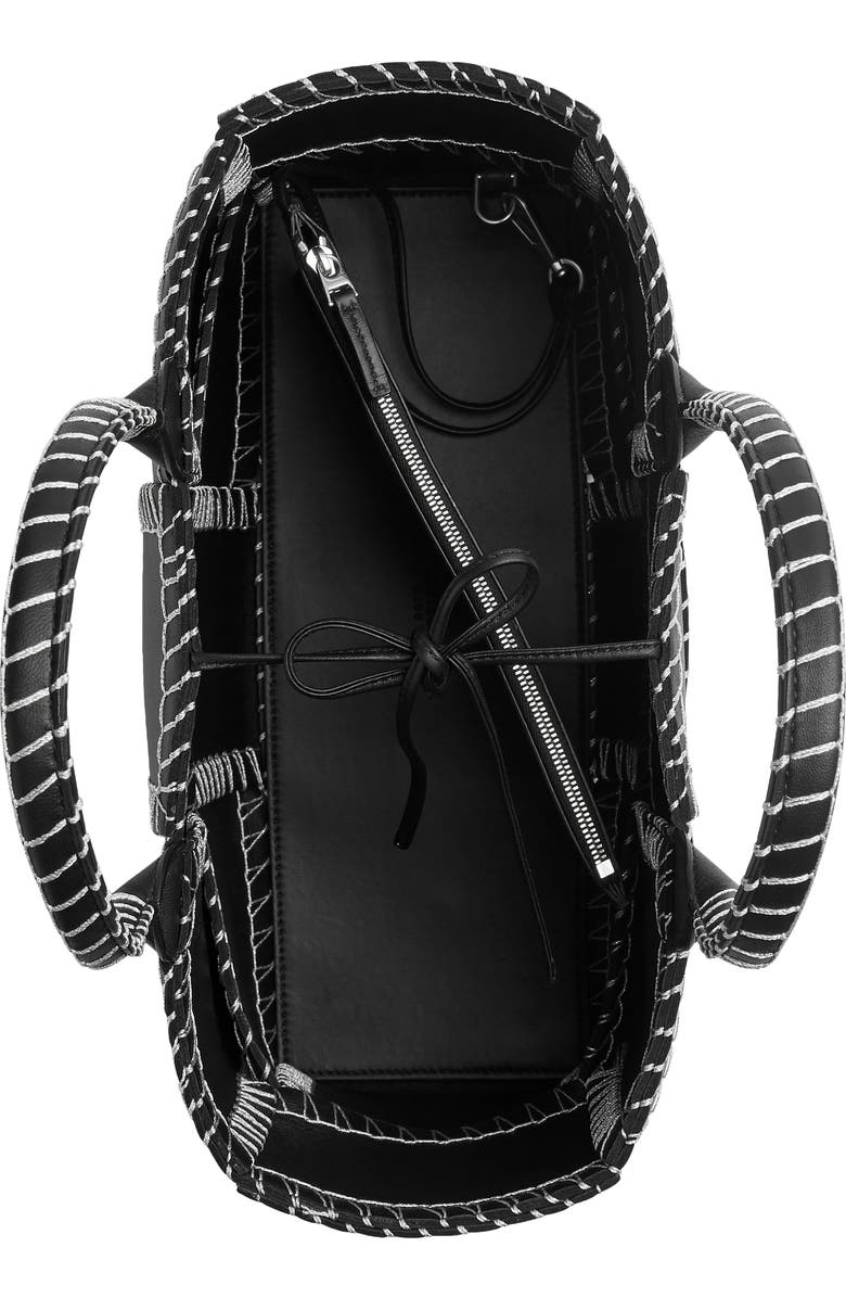 Bottega Veneta Small Intrecciato Topstitch Leather Tote, Alternate, color,