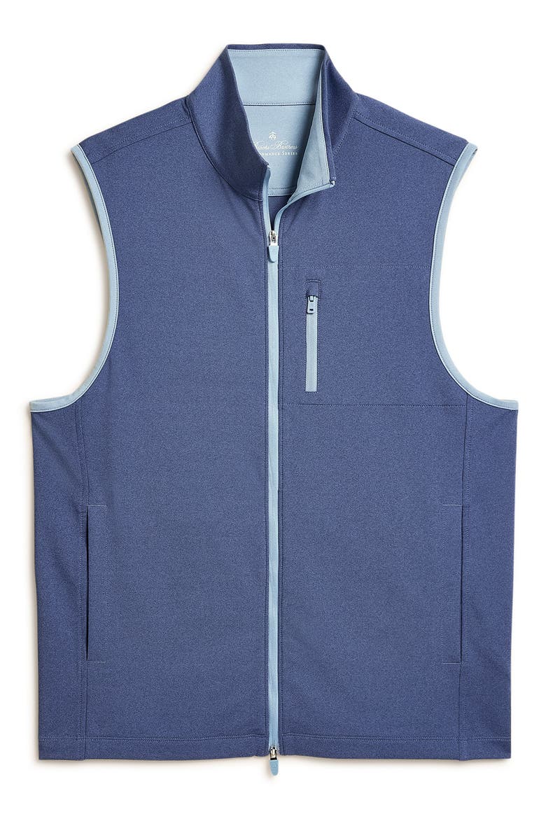 Performance Knit Full Zip Vest, Alternate, color, CHAMBRAY BLUE HEATHER