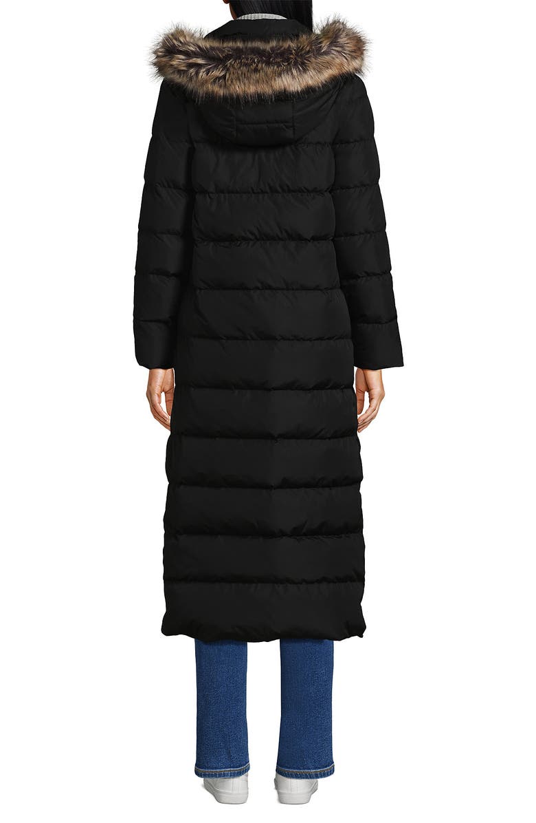 Lands' End Down Maxi Winter Coat, Alternate, color, Black