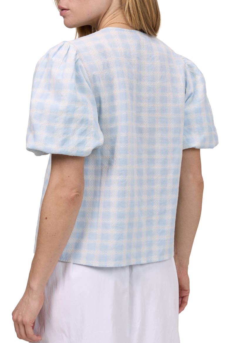 Brooke Puff Sleeve Top, Alternate, color, BLUE