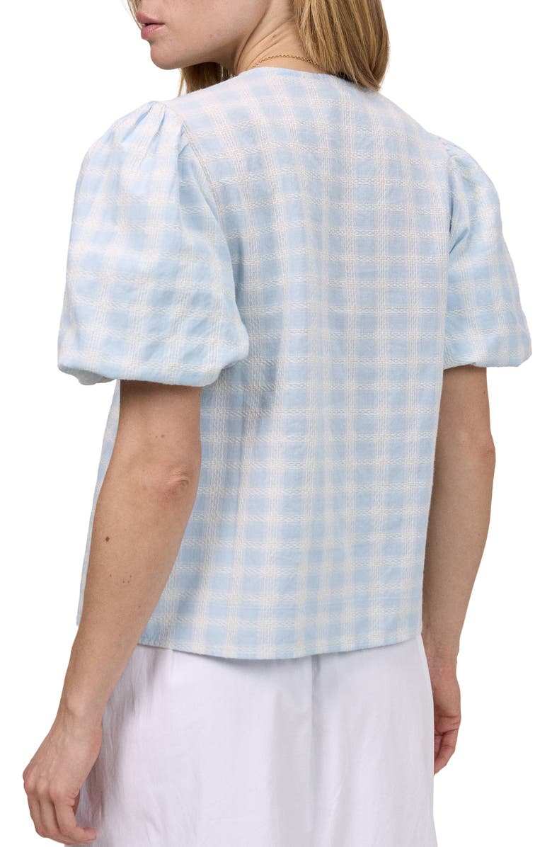 Nobody's Child Brooke Puff Sleeve Top, Alternate, color, Blue