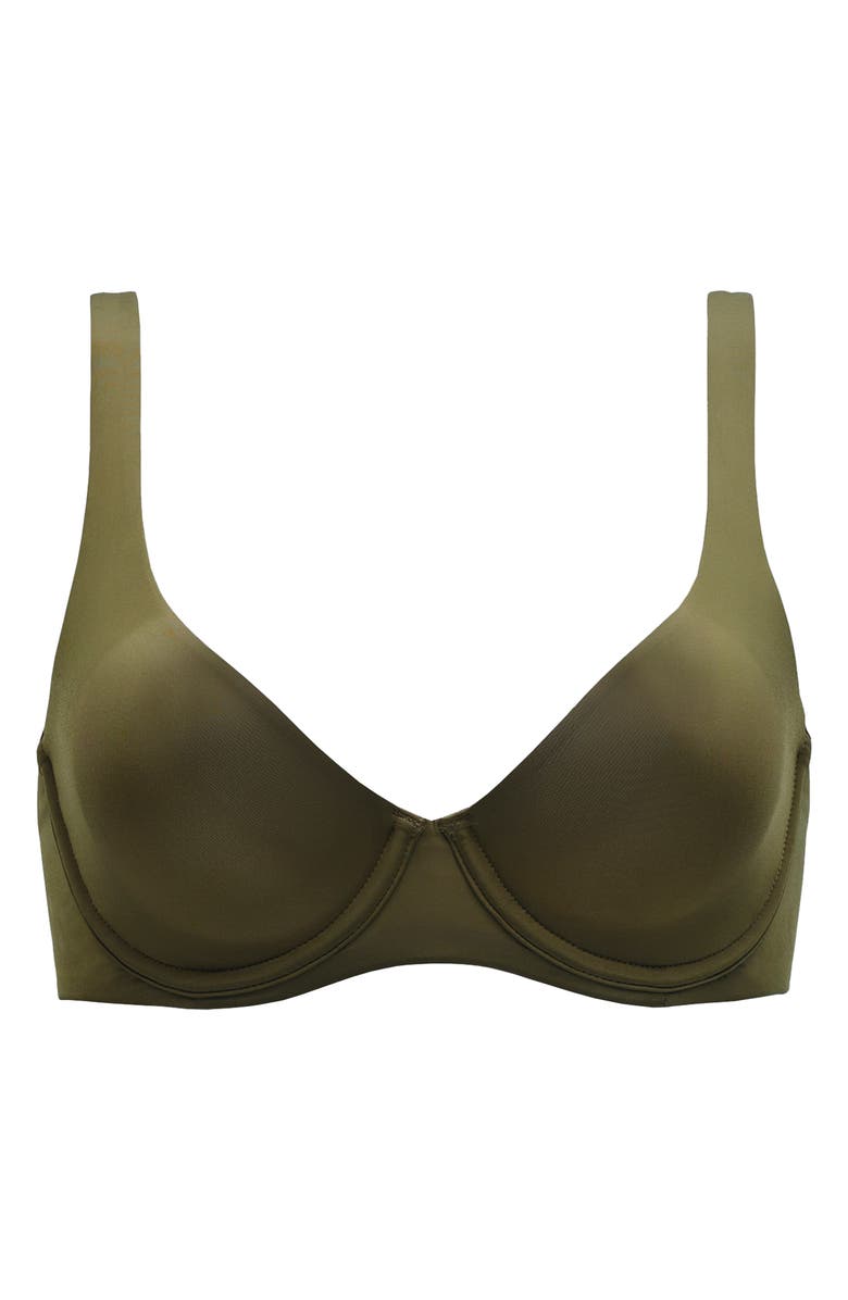 CUUP The Scoop Underwire Microfiber Bra, Alternate, color, Moss Green