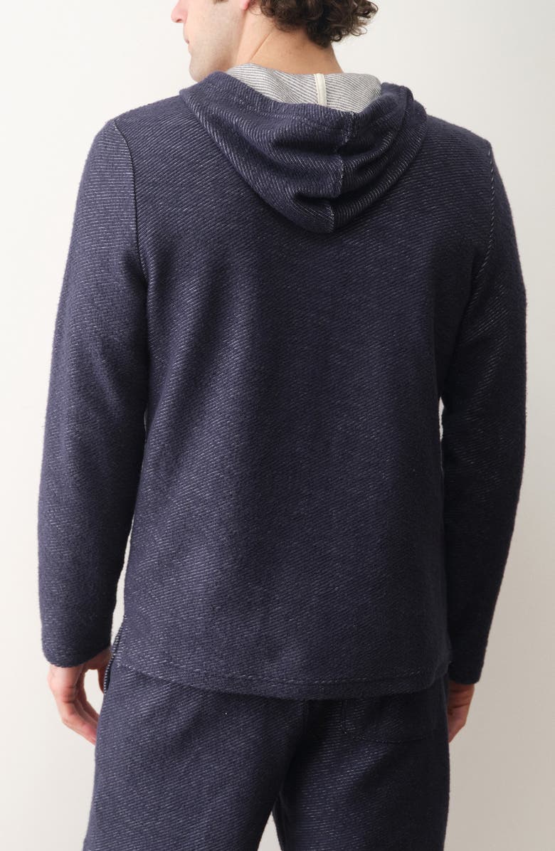 Marine Layer Portola Beach Hoodie, Alternate, color, Navy/ White