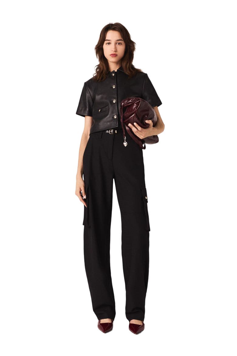 Cargo trousers, Main, color, Black