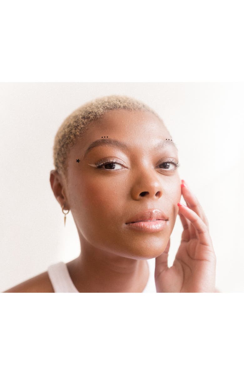 INKED by Dani Face Tats Temporary Tattoos, Alternate, color, Black